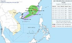Biển Đông đón bão số 5, liên tục đổi hướng