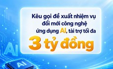 Hỗ trợ đến 3 tỷ đồng cho nhiệm vụ đổi mới công nghệ ứng dụng AI