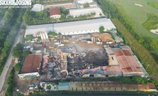 Hiện trường kho, xưởng 2.000m2 ở Hà Nội tan hoang sau vụ cháy