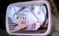 Bé gái sơ sinh bị bỏ rơi trong chiếc làn nhựa gần Nhà thờ