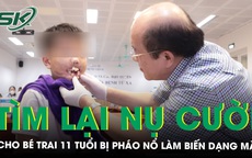 Vi phẫu tạo h&#236;nh t&#236;m lại nụ cười cho b&#233; trai 11 tuổi bị ph&#225;o nổ l&#224;m biến dạng mặt