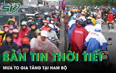 Mưa to gia tăng, đợt triều cường mới diễn ra ở Nam Bộ