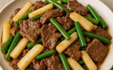Hoài sơn xào thịt bò - Món ăn bổ dưỡng trong mùa thu