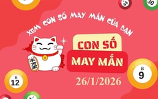 Con số may mắn hôm nay 26/1 - số tài lộc 12 con giáp theo năm sinh