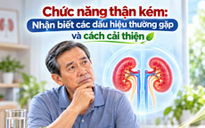 Chức năng thận kém: Nhận biết các dấu hiệu thường gặp và cách cải thiện
