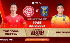 Lịch thi đấu bóng đá hôm nay ngày 23/10 - 24/10: Sôi động V-League