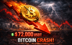 Bitcoin lao dốc về 72.000 USDT, ví lớn xả hàng chấp nhận cắt lỗ