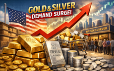 Nhu cầu vàng, bạc tại Mỹ tăng rất mạnh