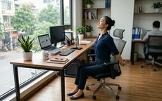 3 động tác đơn giản ngay tại chỗ giúp giảm mệt mỏi