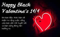Những mẫu thiệp Valentine 14/4 - Valentine đen đẹp nhất 2026