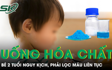 Bé 2 tuổi nguy kịch do uống nhầm hóa chất anh trai mang ở trường về