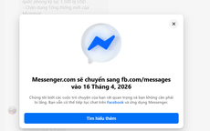 Có bị mất tin nhắn khi trang web Messenger ngừng hoạt động từ ngày 16/4?