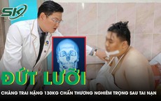 Cứu chàng trai nặng 130 kg đứt lưỡi sau tai nạn giao thông