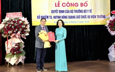 Bộ Y tế công bố quyết định bổ nhiệm Viện trưởng Viện Sốt rét - Ký sinh trùng - Côn trùng Quy Nhơn