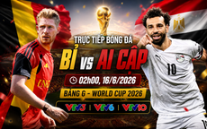 Kênh và link xem trực tiếp Bỉ vs Ai Cập - World Cup 2026 ngày 16/6