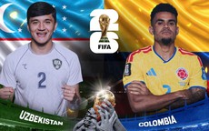 Kênh và link xem trực tiếp Uzbekistan vs Colombia - World Cup 2026 ngày 18/6