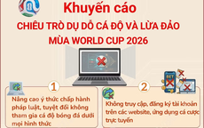 Cảnh giác với chiêu trò dụ dỗ cá độ và lừa đảo mùa World Cup 2026