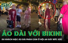 Du khách nước ngoài mặc áo dài với nội y, người phụ nữ kiên quyết yêu cầu ‘phải mặc quần vào’