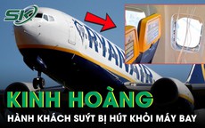 Kinh hoàng hành khách suýt bị hút khỏi máy bay khi cửa sổ bất ngờ bung