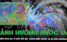 Bão Ba Vì tăng tốc áp sát đất liền, gây mưa lớn tới 1.000 mm, vùng biển nước ta bị ảnh hưởng