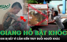 ‘Giang hồ mạng’ bật khóc khi bị công an bắt vì cầm kiếm truy đuổi người đi đường sau va chạm giao thông