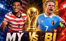 Kênh và link xem trực tiếp Mỹ vs Bỉ - vòng 1/8 World Cup 2026 ngày 7/7