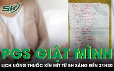 Giật mình trước lịch uống thuốc kín mít từ 5h sáng đến 21h30