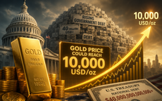 Giá vàng 10.000 USD chỉ là vấn đề thời gian