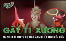 Đang diễn xiếc nữ nghệ sĩ rơi từ độ cao 4,5m gãy 11 xương