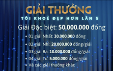 Tôi khỏe đẹp hơn Lần 5: Gần 200 triệu đồng giải thưởng chờ đón những người sẵn sàng thay đổi