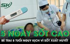 Bé trai 8 tuổi nguy kịch vì sốt xuất huyết sau 5 ngày sốt cao