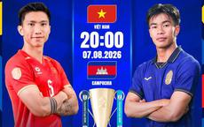 Kênh và link xem trực tiếp đội tuyển Việt Nam vs Campuchia tối 7/8