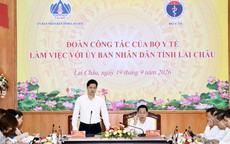 Bộ Y tế làm việc với tỉnh Lai Châu về công tác y tế