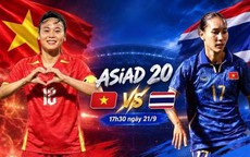 Lịch thi đấu bóng đá hôm nay ngày 21/9 - 22/9: Đội tuyển nữ Việt Nam đấu Thái Lan