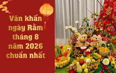 Bài văn khấn Rằm tháng 8 năm 2026 chuẩn cầu bình an, sung túc