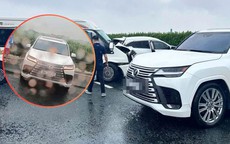 Tạm giữ tài xế xe Lexus dừng đột ngột trên cao tốc gây tai nạn liên hoàn
