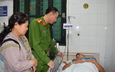Không chấp hành đo nồng độ cồn, thanh niên tông Đại úy CSGT đa chấn thương