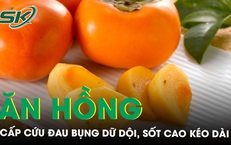 Cụ b&#224; cấp cứu đau bụng dữ dội sau khi ăn hồng