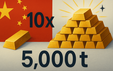 Dự trữ v&#224;ng thực tế của Trung Quốc c&#243; thể đạt 5.000 tấn năm 2025