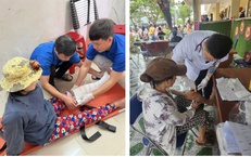 Ấm l&#242;ng v&#249;ng lũ: B&#225;c sĩ TPHCM kh&#225;m hơn 3.500 người d&#226;n, trao h&#224;ng trăm phần qu&#224; v&#224; mời cơm trưa b&#224; con Đắk Lắk