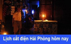 Tra cứu lịch cắt điện Hải Ph&#242;ng h&#244;m nay Thứ 4 ng&#224;y 5/11/2025