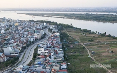 B&#227;i bồi s&#244;ng Hồng trước ng&#224;y h&#236;nh th&#224;nh đại lộ 338.000 tỷ đồng