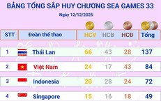Cập nhật Bảng tổng sắp huy chương SEA Games 33 (s&#225;ng 13/12/2025)