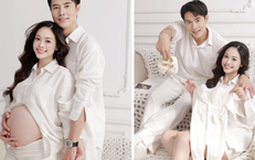 MC Thùy Linh lần đầu khoe bụng bầu bên chồng kém 5 tuổi