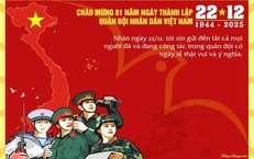 Những mẫu thiệp chúc mừng ngày Quân đội Nhân dân Việt Nam 22/12 đẹp nhất