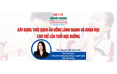 Truyền hình trực tuyến: Xây dựng thói quen ăn uống lành mạnh và khoa học cho trẻ lứa tuổi học đường