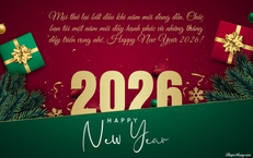 Những mẫu thiệp chúc mừng năm mới 2026 đẹp nhất