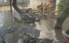 Giảm lưu lượng xả lũ, v&#249;ng hạ lưu ở L&#226;m Đồng bắt đầu tập trung khắc phục ngập lụt