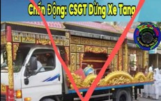 Thực hư video CSGT dừng xe tang giữa đường, b&#233; g&#225;i bất ngờ chui ra từ quan t&#224;i
