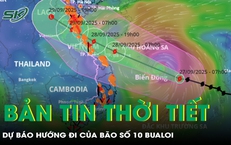 Bản tin thời tiết: Dự b&#225;o hướng đi của b&#227;o số 10 Bualoi